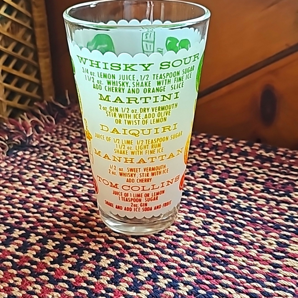 Mr.Bartender Drink Recipe Glass